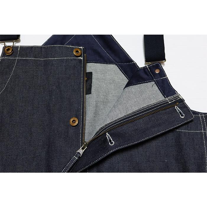 BLUCO ブルコ ジャパンデニムオーバーオール リジット BLUCO WORK GARMENT 161-43-008 インディゴ ブラック_3
