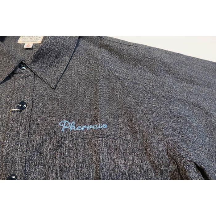 Pherrow's フェローズ ラグランワークシャツ Optical Specs 刺繍 カスタム 23W-711WS-E 日本製｜head-lock｜04