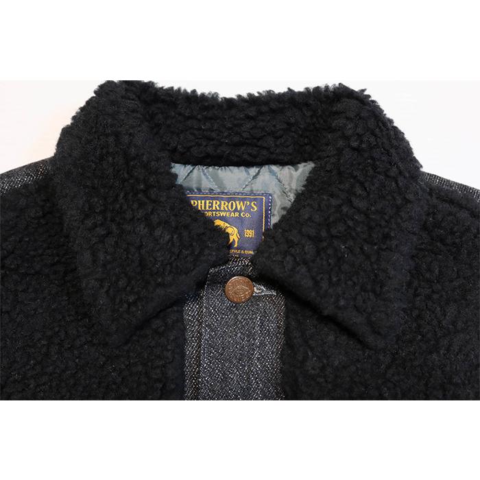 Pherrow's（フェローズ） デニムグリズリージャケット ボア