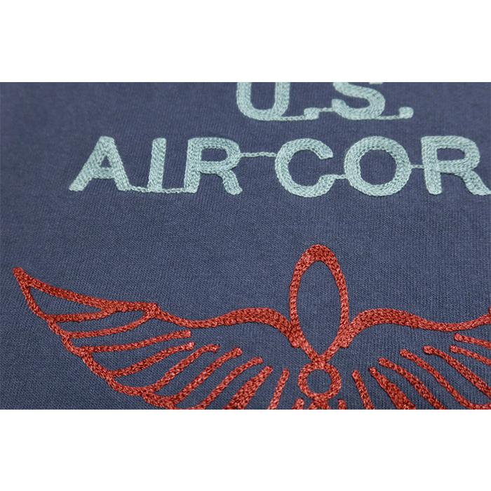 Pherrow's フェローズ 刺繍Tシャツ U.S. AIR CORP ENGINEER TEAM メンズ 半袖 24S-PTP3｜head-lock｜07