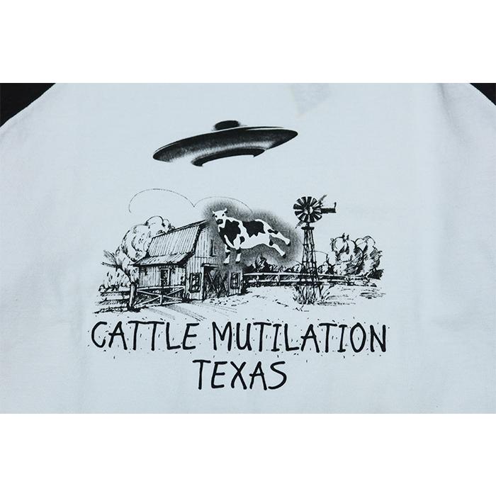 Pherrow's（フェローズ） ラグラン長袖Tシャツ CATTLE MUTILATION 24W-PRLT3 日本製 : HEAD LOCK ...