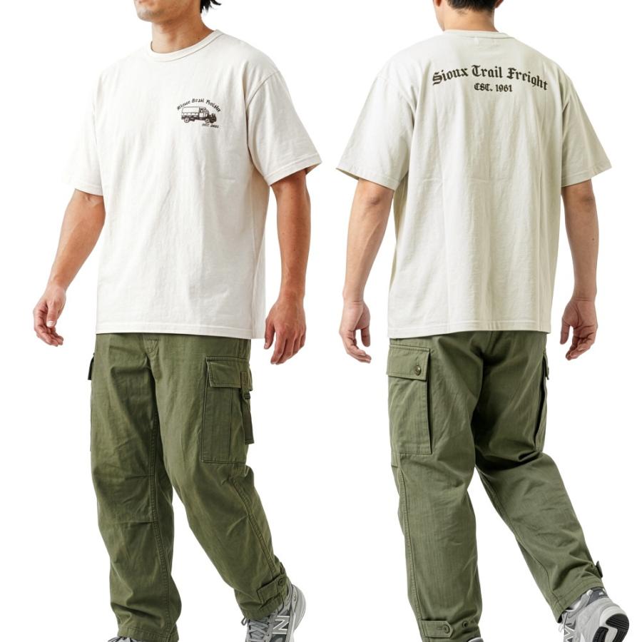 Pherrow's（フェローズ） Tシャツ SIOUX TRAIL FREIGHT 日本製 メンズ