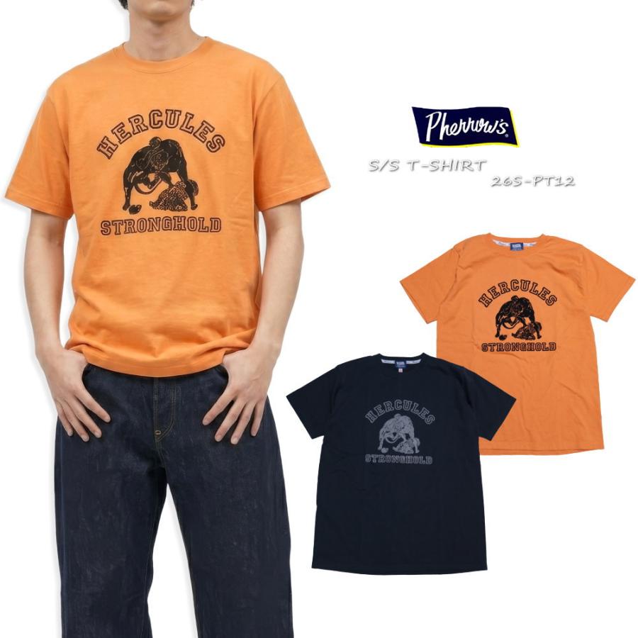 TAKAHIRO HERCULES Tシャツ Sサイズ Pherrow's（フェローズ） Tシャツ HERCULES ヘラクレス 半袖 26S-PT12