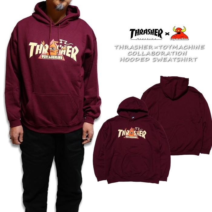 THRASHER スラッシャー ToyMachine トイマシーン スウェットパーカー コラボレーション "VORTEX" 315045 | THRASHER