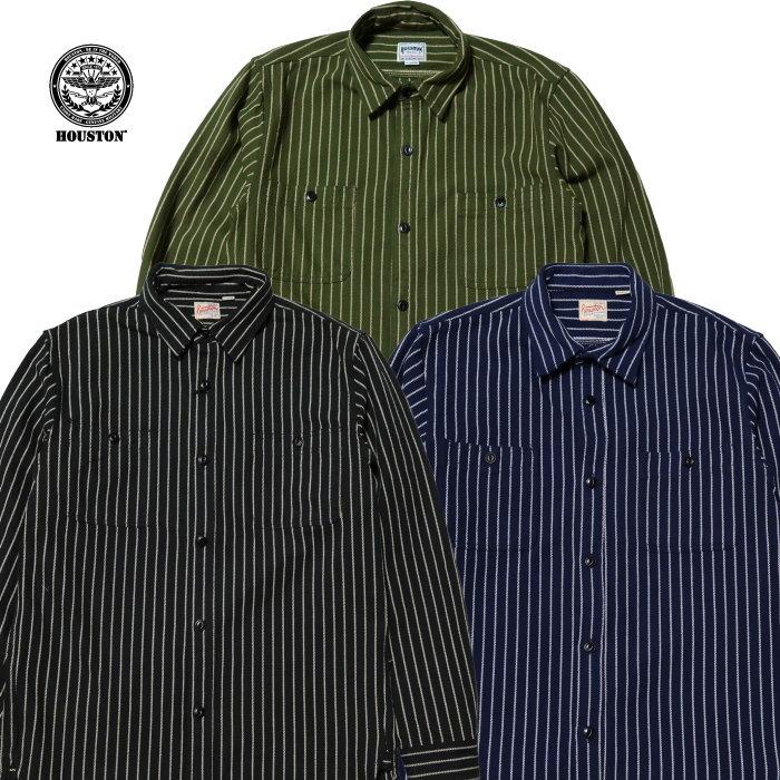HOUSTON ヒューストン ストライプビエラシャツ 41140 ワークシャツ アメカジ | HOUSTON