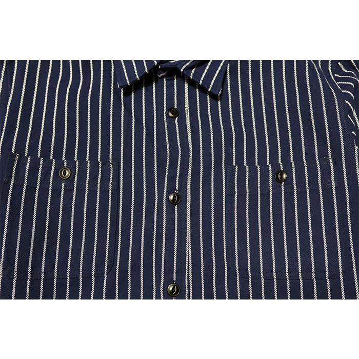 HOUSTON ヒューストン ストライプビエラシャツ 41140 ワークシャツ アメカジ | HOUSTON | 08