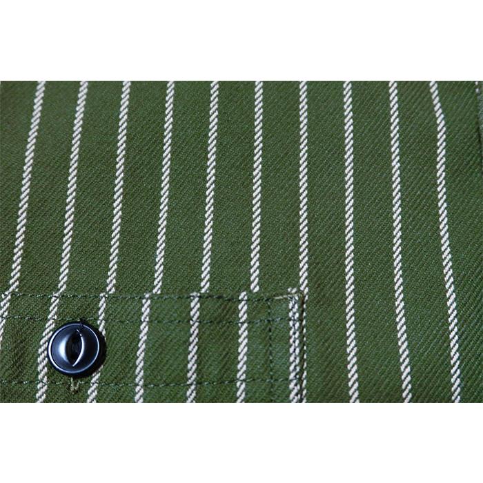 HOUSTON ヒューストン ストライプビエラシャツ 41140 ワークシャツ アメカジ | HOUSTON | 10