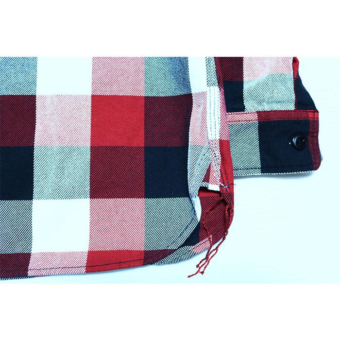 HOUSTON ヒューストン チェックビエラシャツ 長袖 41253 ヘビーオンス ワークシャツ | HOUSTON | 07