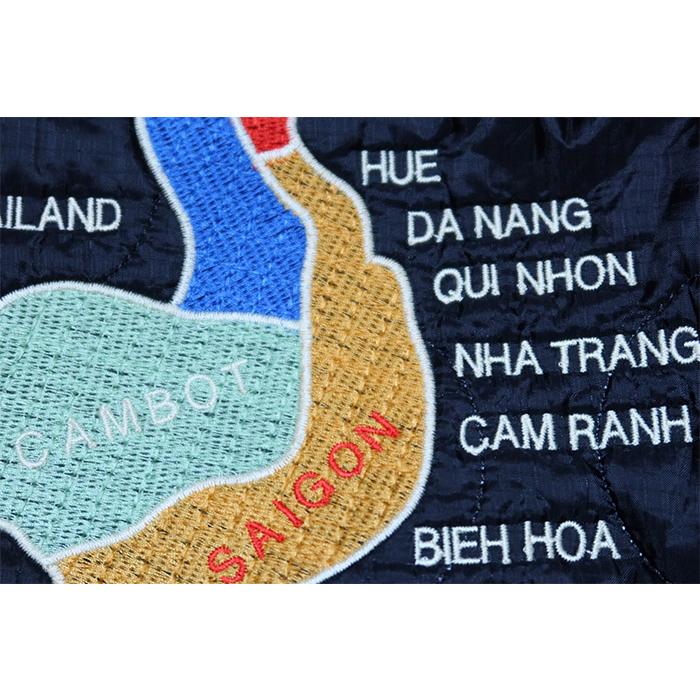 HOUSTON ヒューストン リバーシブルベトナムジャケット ベトジャン 別珍 キルティング グリーン 51515 | HOUSTON | 10