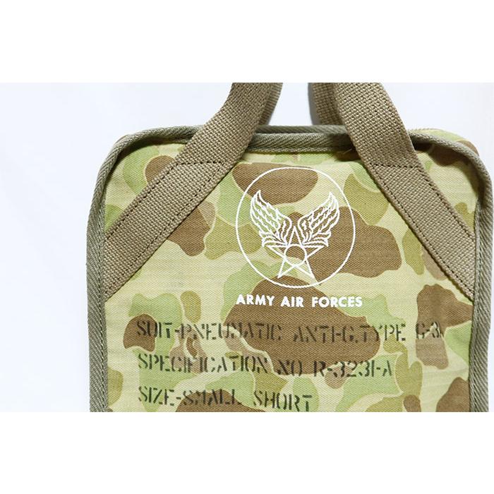 Buzz Rickson's バズリクソンズ フロッグスキンカモフラージュバッグ SUIT-PNEUMATIC ANTI-G TYPE G-3A 日本製 ハンターカモ BR02879 | BUZZ RICKSON'S | 02