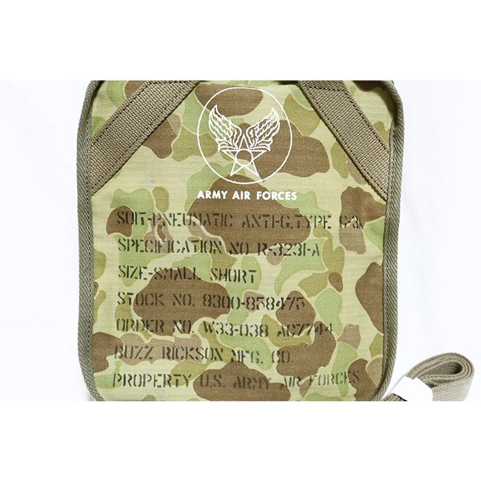 Buzz Rickson's バズリクソンズ フロッグスキンカモフラージュバッグ SUIT-PNEUMATIC ANTI-G TYPE G-3A 日本製 ハンターカモ BR02879 | BUZZ RICKSON'S | 03
