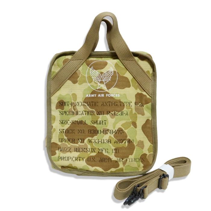 Buzz Rickson's バズリクソンズ フロッグスキンカモフラージュバッグ SUIT-PNEUMATIC ANTI-G TYPE G-3A 日本製 ハンターカモ BR02879 | BUZZ RICKSON'S | 06