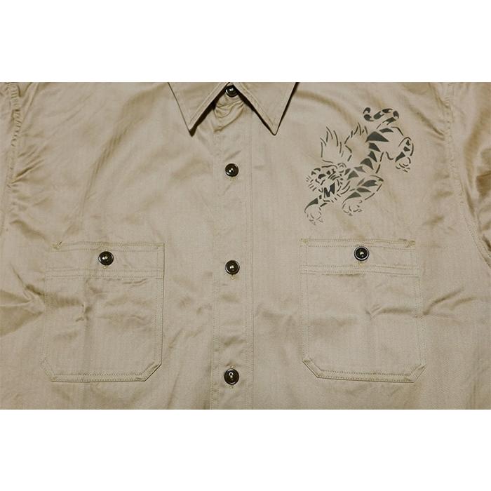 BuzzRickson's バズリクソンズ ヘリンボーンワークシャツ フライングタイガー 長袖 BR29476 | BUZZ RICKSON'S | 04