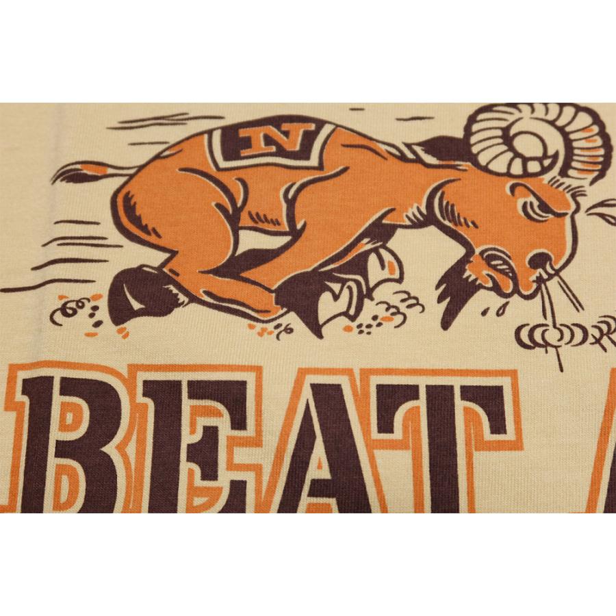 BUZZ RICKSON’S(バズリクソンズ) Tシャツ BEAT ARMY GO NAVY BR79702 アメリカ製 丸胴 メンズ 半袖 ベージュ | BUZZ RICKSON'S | 03