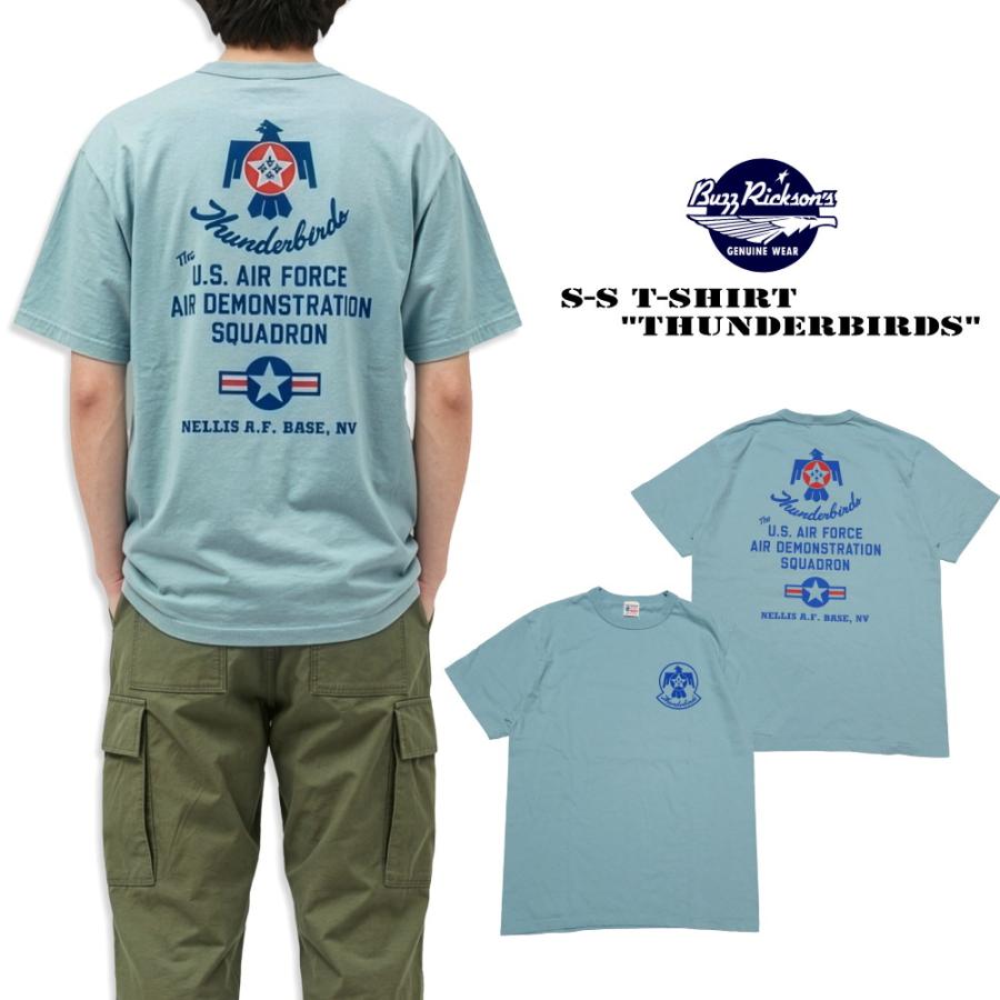 BuzzRickson's バズリクソンズ Tシャツ THUNDERBIRDS サンダーバーズ BR79705 アメリカ製 丸胴 メンズ 半袖 | BUZZ RICKSON'S