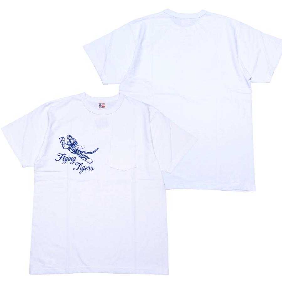 BuzzRickson's バズリクソンズ ポケットTシャツ Flying Tigers フライングタイガー BR79709 アメリカ製 丸胴 メンズ 半袖 | BUZZ RICKSON'S | 09