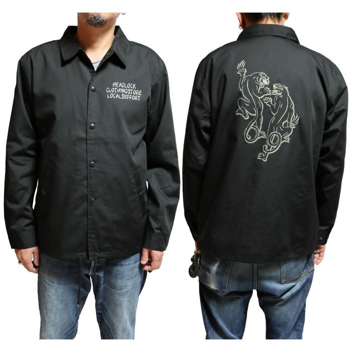 HEAD LOCK ウェザークロスコーチジャケット ブラックパンサー Rabbit