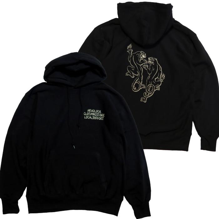 Rabbit Foot×HEAD LOCK プルオーバースウェットパーカー