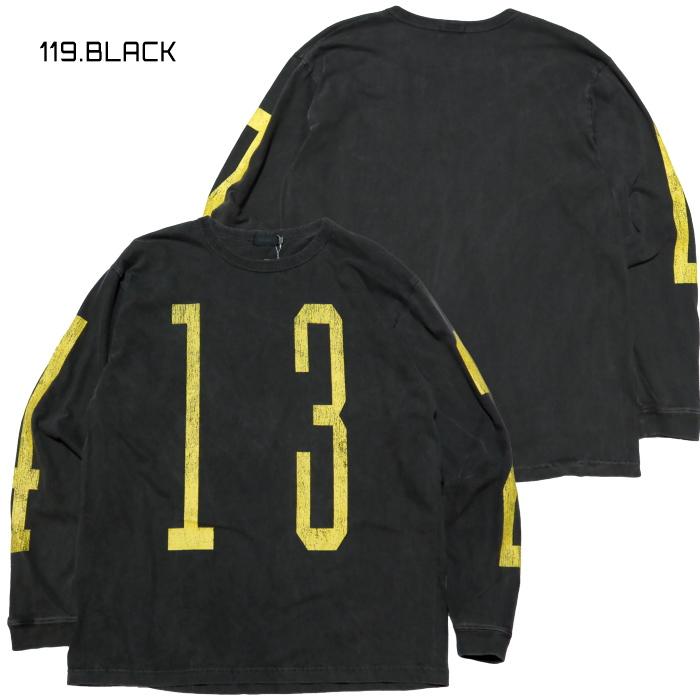 MODUCT モダクト 長袖Tシャツ UNLUCKY NUMBER ピグメントダイ ナンバリング MO69340 | 東洋エンタープライズ | 03