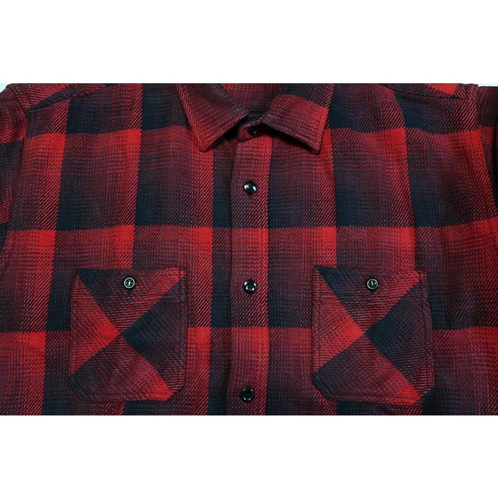 SUGAR CANE シュガーケーン オンブレチェックワークシャツ