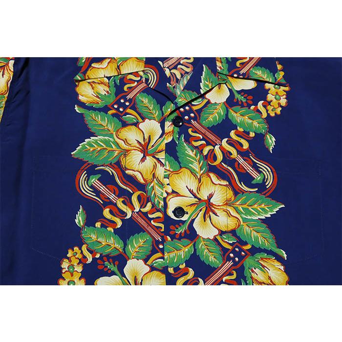 SUN SURF サンサーフ アロハシャツ 長袖 BLESSING GIFTFROM HAWAII
