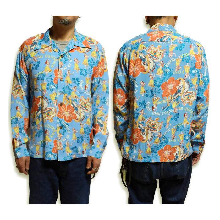 SUN SURF サンサーフ アロハシャツ 長袖 LOVELY HULA HANDS