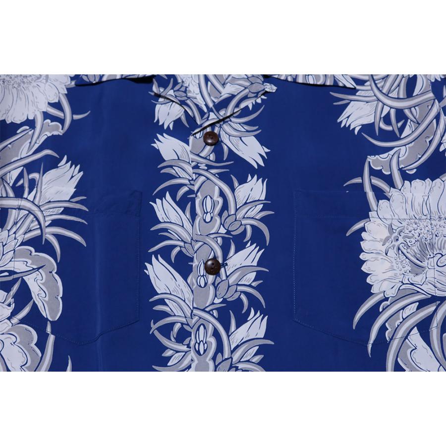 SUN SURF サンサーフ アロハシャツ 長袖 NIGHT BLOOMING CEREUS BORDER