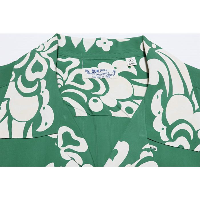 SUN SURF サンサーフ アロハシャツ TAHITIAN PRINT レーヨン 半袖