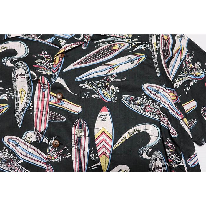 SUN SURF サンサーフ コットンリネンオープンシャツ SURFBOARDS 半袖