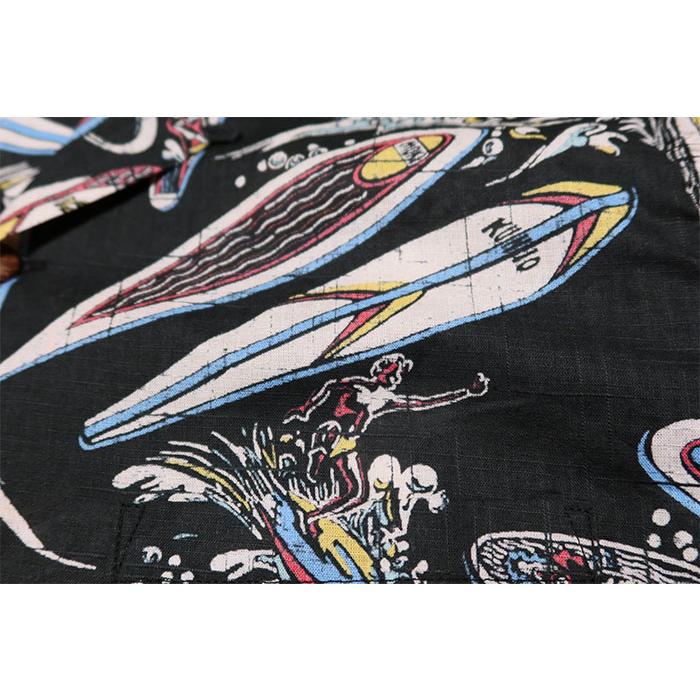 SUN SURF サンサーフ コットンリネンオープンシャツ SURFBOARDS 半袖