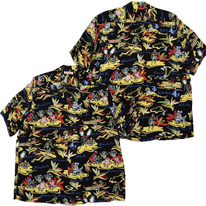 廃盤 希少 サンサーフ SUN SURF アロハシャツ M レーヨン100% 廃盤