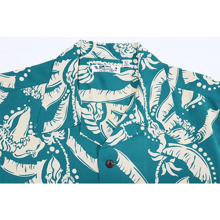 SUN SURF サンサーフ アロハシャツ SS39421 HONEYSUCKLE 半袖 レーヨン