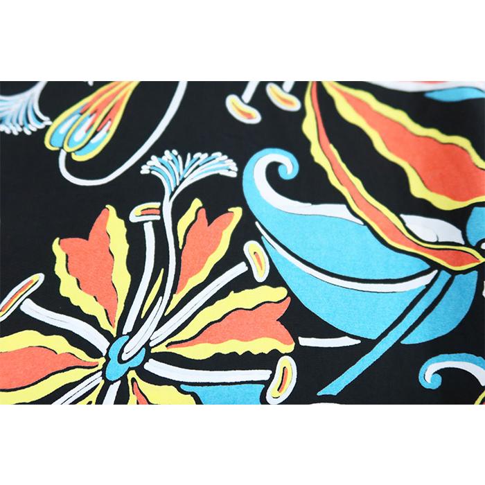 SUN SURF サンサーフ アロハシャツ SPIDER LILY 半袖 ハワイアンシャツ 日本製 SS39619 ブラック | SUN SURF | 04