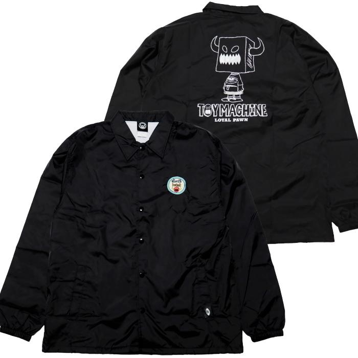 【美品】　toy machine コーチジャケット ブラック　L スケボー TOY MACHINE（トイマシーン） コーチジャケット 