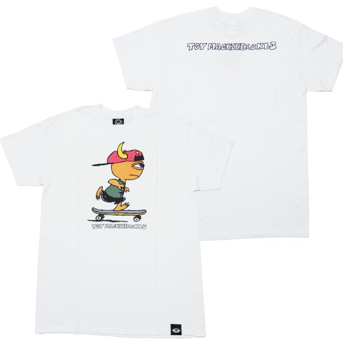 TOY MACHINE トイマシーン sKetChboOok3 コラボTシャツ "SECT CRUISING" ホワイト STMSDST1 | TOY MACHINE | 07