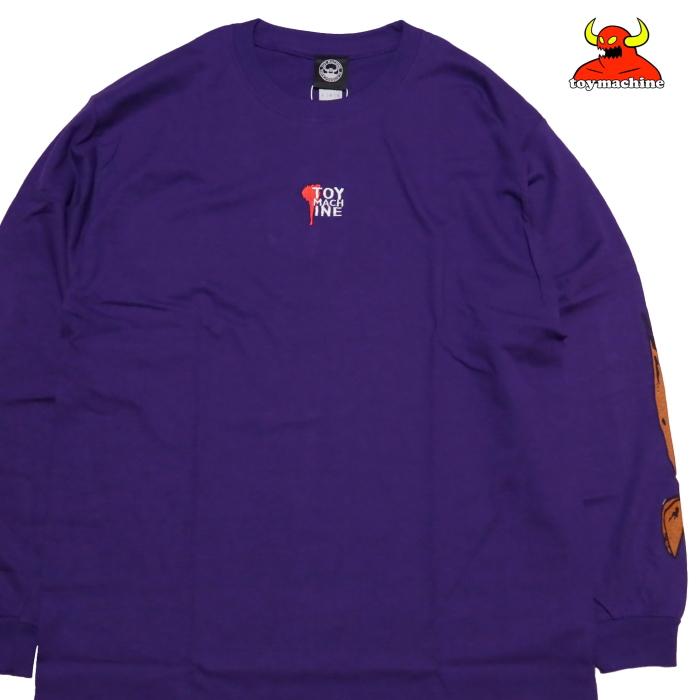 TOY MACHINE トイマシーン 長袖Tシャツ SECT ARM EMBROIDERY 刺繍プリント ロンT TMPBLT2 | TOY MACHINE