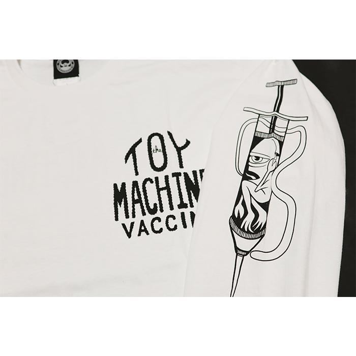 TOY MACHINE トイマシーン 長袖Tシャツ VACCINE GET INJECTED 刺繍プリント TMPELT5 ホワイト | TOY MACHINE | 02