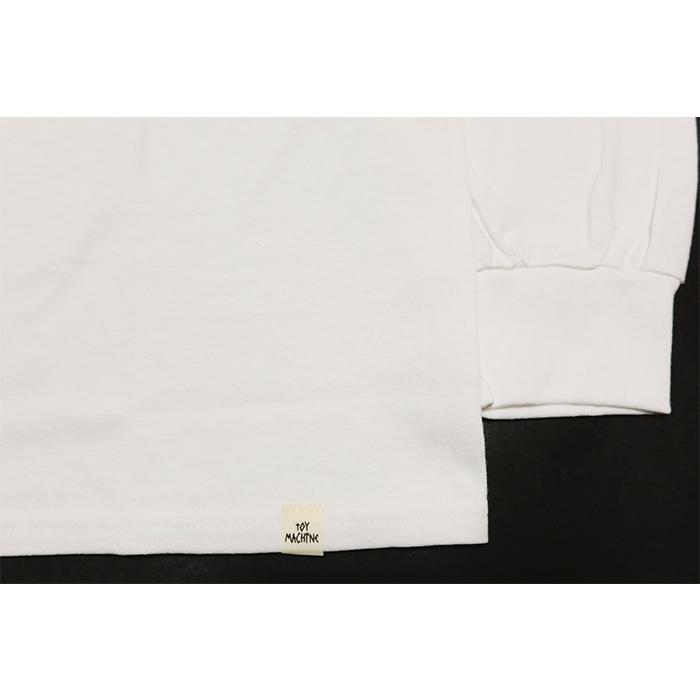TOY MACHINE トイマシーン 長袖Tシャツ VACCINE GET INJECTED 刺繍プリント TMPELT5 ホワイト | TOY MACHINE | 05