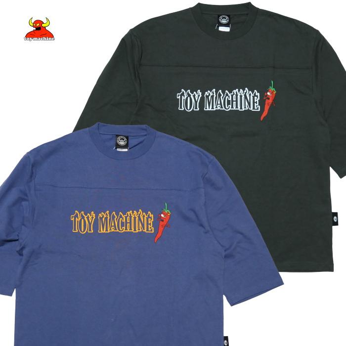 TOY MACHINE トイマシーン フットボールTシャツ PEPPER SECT 七分袖 3/4スリーブ TMPFLT20 | TOY MACHINE