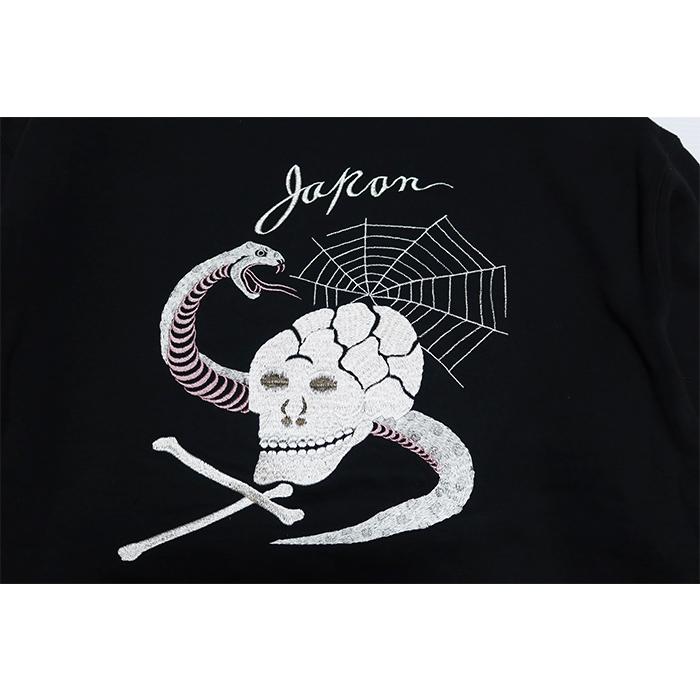 TAILOR TOYO テーラー東洋 スカクルースウェット"SKULL＆SNAKE" TT69650 スウェットシャツ ブラック | TAILOR TOYO | 06