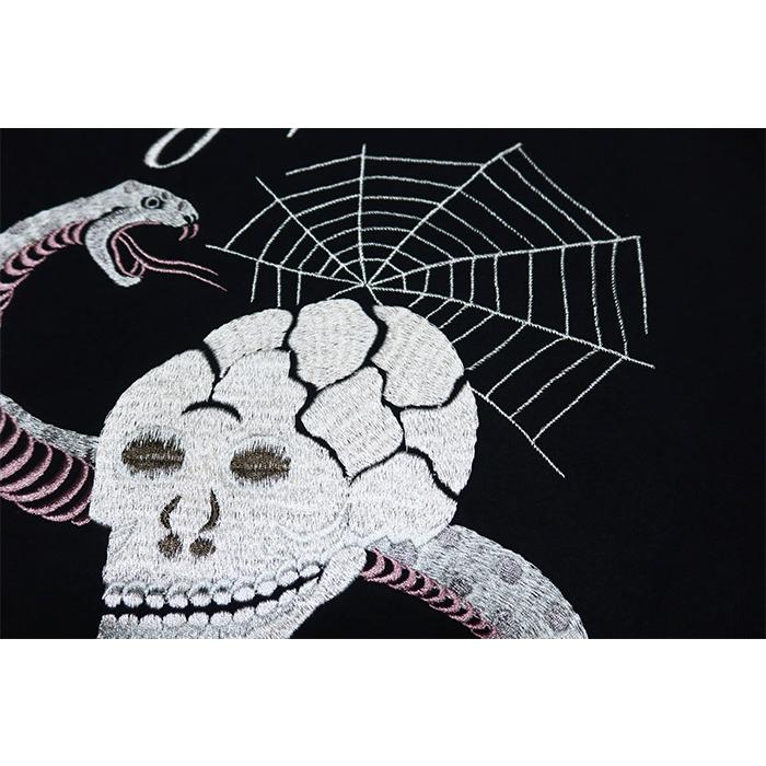 TAILOR TOYO テーラー東洋 スカクルースウェット"SKULL＆SNAKE" TT69650 スウェットシャツ ブラック | TAILOR TOYO | 07