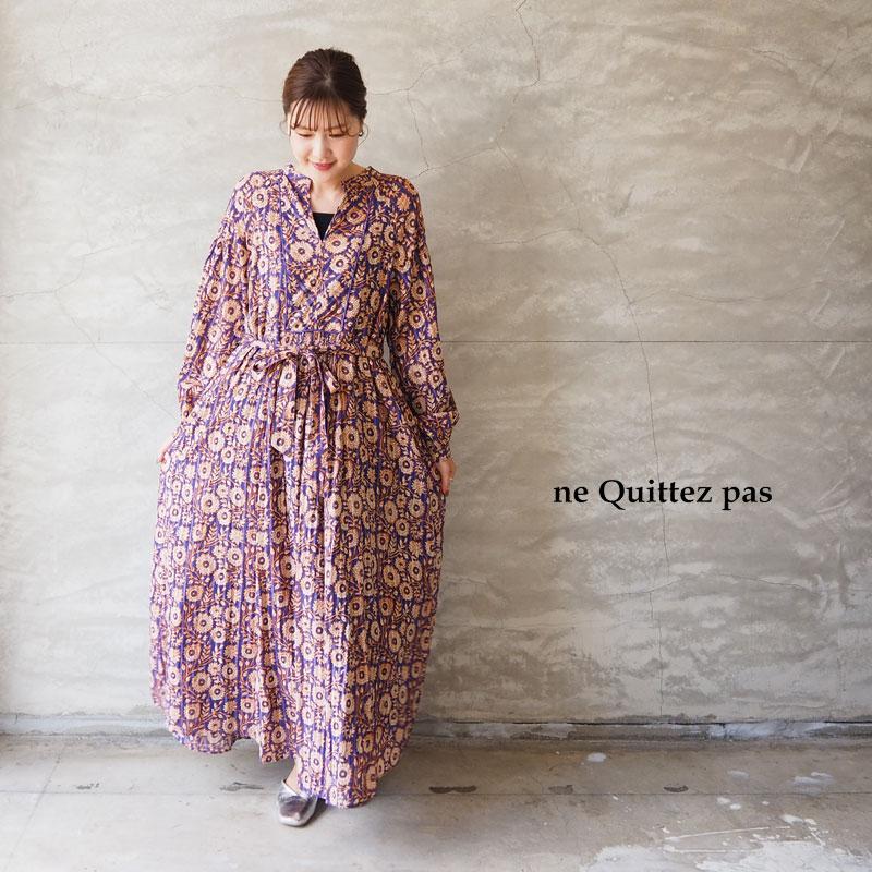 NE QUITTEZ PAS! ヌキテパ ワンピース レディース 長袖 ne NE QUITTEZ PAS! ヌキテパ ワンピース レディース 長袖 ne