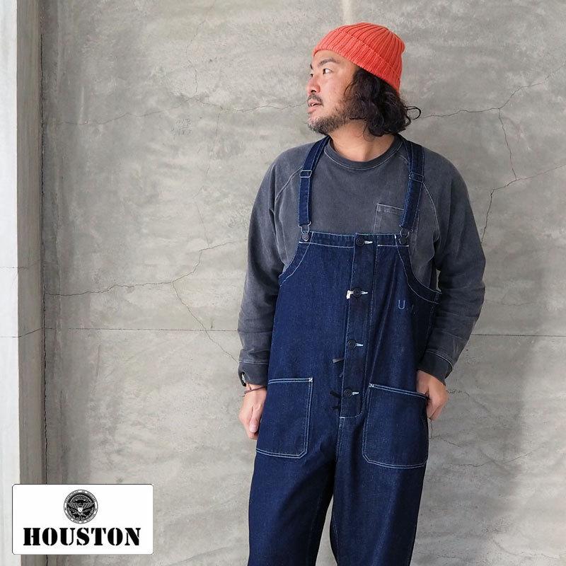 HOUSTON ヒューストン オーバーオール デニム デッキパンツ HOUSTON ヒューストン オーバーオール デニム デッキパンツ