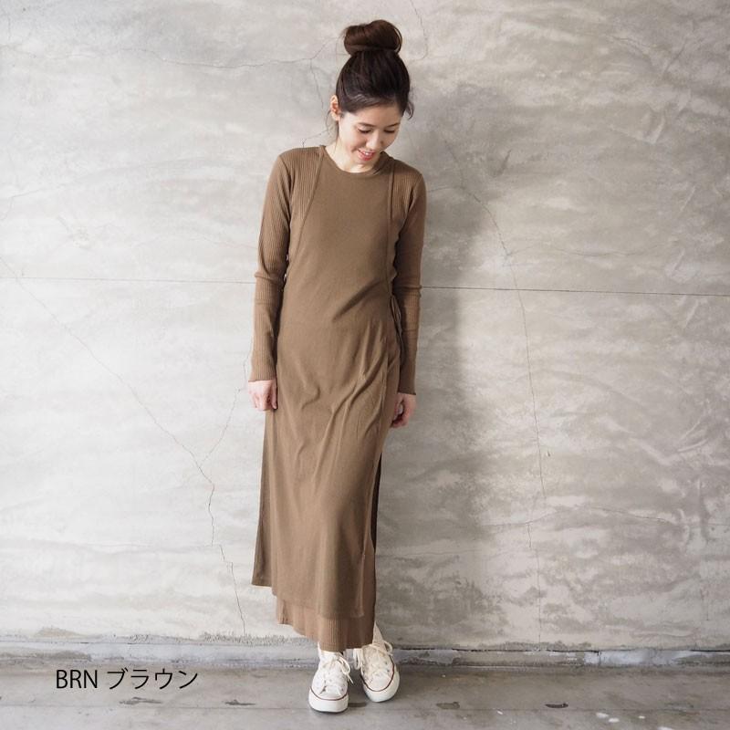ワンピース レディース Todayful トゥデイフル Cottonrib Layered Dress ロングワンピース ロング 長袖 Headfootmixism 通販 Yahoo ショッピング