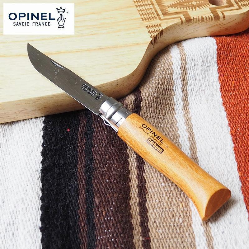 OPINEL オピネル ナイフ カーボン #8 130808 ブレード 85mm フォールディングナイフ キャンプ アウトドアナイフ オピネルナイフ 釣り 折り畳み式｜headfoot