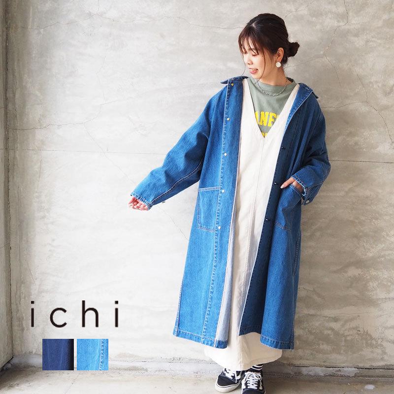 ICHI イチ デニム コート レディース ラグラン オーバーコート ICHI イチ デニム コート レディース ラグラン オーバーコート