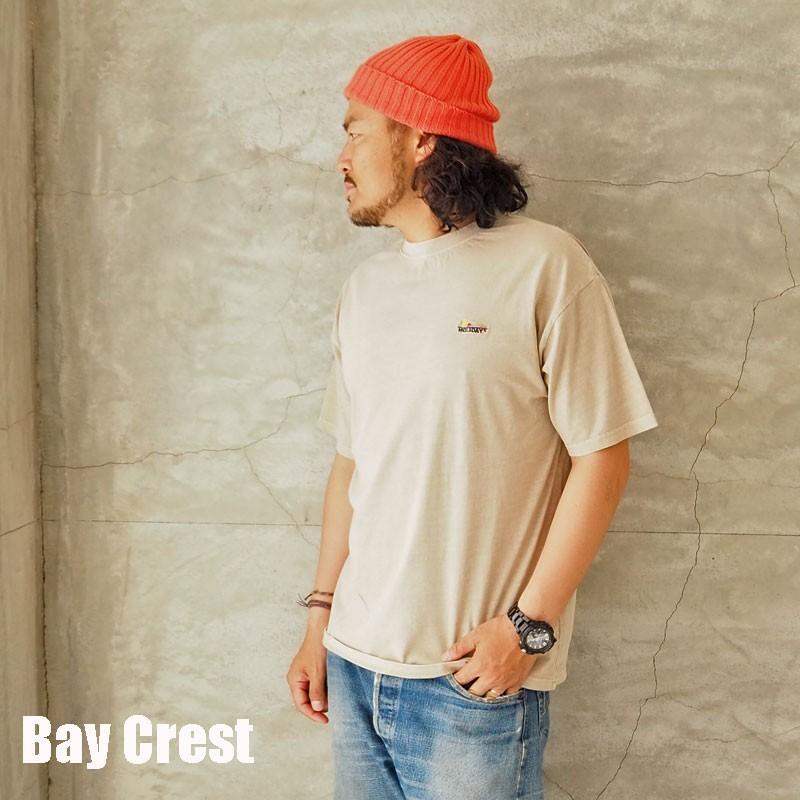 ベイクレスト Tシャツ Bay crest メール便可 ワンポイント刺繍 ピグメントTシャツ 215813 メンズ レディース 半袖｜headfoot｜07