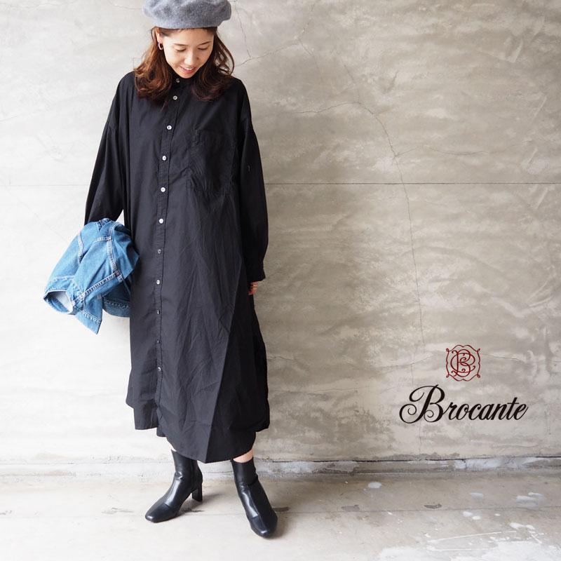 Brocante ブロカント ワンピース 長袖 シャツ レディース エノーム 