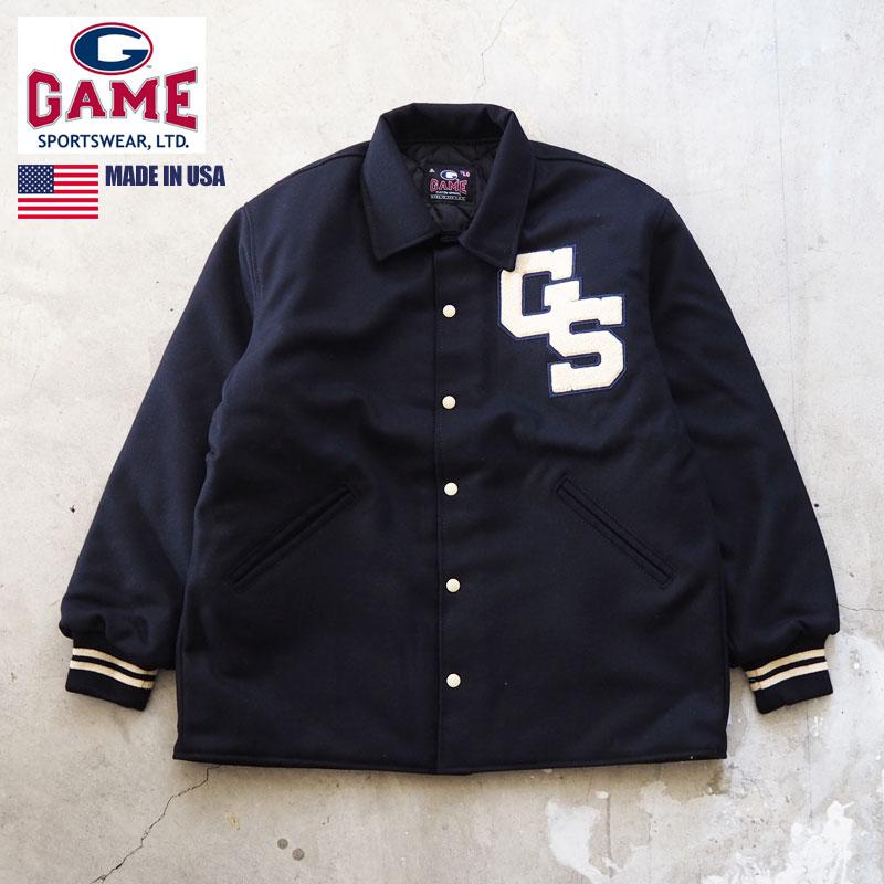 ゲームスポーツウェア スタジャン USA製 GAME SPORTSWEAR THE STADIUM SURCOAT 51502F メンズ