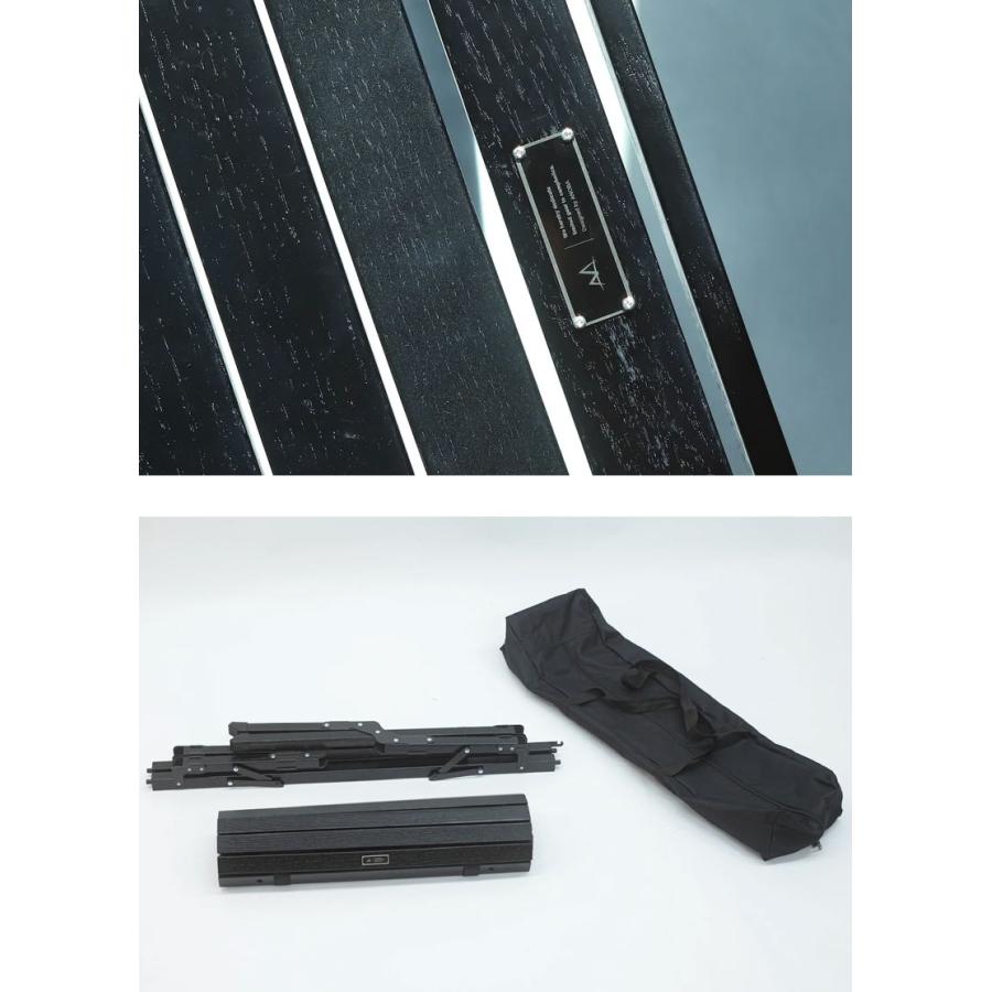 ANOBA アノバ BLACK EDITION ウッド ロールトップ テーブル